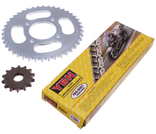 4545434665454 - КОМПЛЕКТ ПРИВОДНОЙ ЦЕПИ ЗВЕЗДОЧКА SUZUKI GN 125 4T