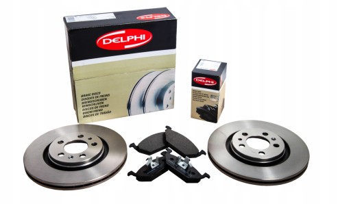 DELPHI ДИСКИ КОЛОДКИ ПЕРЕДНЯ RENAULT CLIO III MODUS