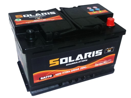 Акумулятор SOLARIS 77AH 680A sa 770