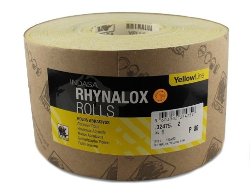 Наждачний папір 115mm INDASA PLUS P40 рулон 50m