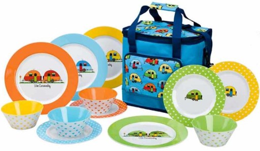 917934 - Меламін і любов караванінг набір посуду 13 шт.