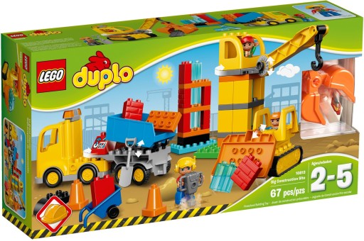 LEGO DUPLO 10813 BUDOWA WYWROTKA DŹWIG SPYCHACZ 8516776610 - Allegro.pl