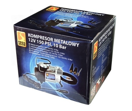 SENA АВТОМОБИЛЬНЫЙ КОМПРЕССОР 10BAR ~12V 150W МЕТАЛЛ