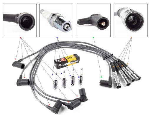 ZPR_53-0025_6466 -4 - Дроти+свічки нгк мерседес 190 w201 82-93р