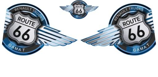 Наклейки RENAULT GAMA T _ _ _ Polymer _ V7 _ green