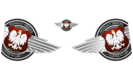 Наклейки RENAULT PREMIUM _ _ _ Polymer _ V13 _ green