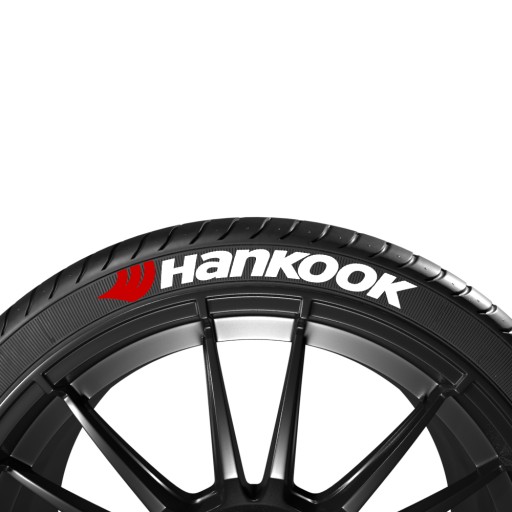 БІЛІ НАПИСИ НА ШИНАХ HANKOOK + ЛОГОТИП (8 ШТ.)