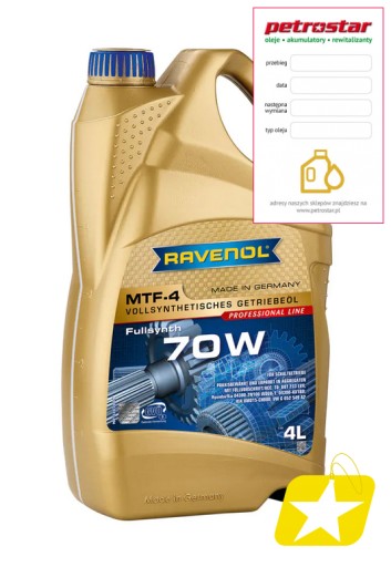 Ravenol mtf 4 sae 70w 4л
