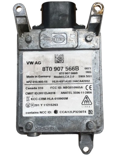 8T0 907 - Audi s4 b8 модуль асистента зміни правої смуги підйому 8t0907566b