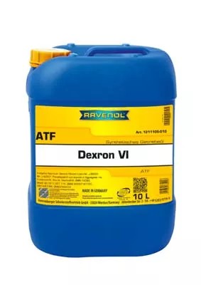 Масло ravenol atf dexron vi 10л gm 06- / gmn 10060