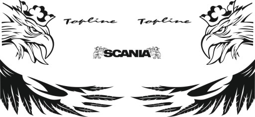 Наклейки шпон SCANIA TOPLINE_v9_green