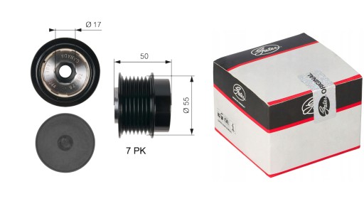 OAP7017 - Муфта генератора toyota camry, previa, rav4 2.4