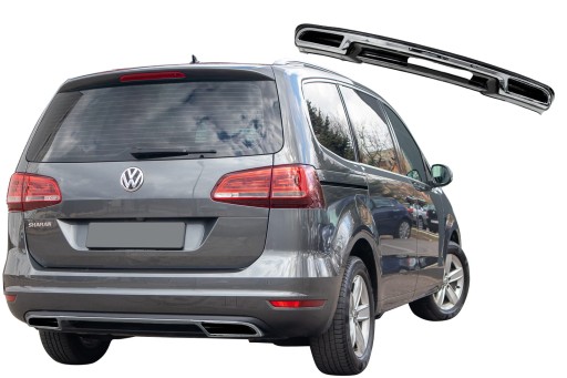 VOLKSWAGEN SHARAN II 2012-18 ДИФУЗОР ЗАДНЬОГО БАМПЕРА