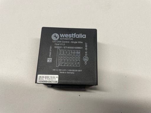 10R-056017 - Модуль крюка opel insignia b westfalia 506631