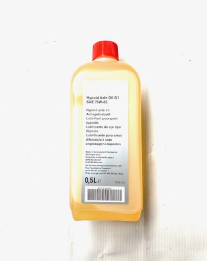 Масло для гипоидной оси bmw g1 75w-85 трансмиссионное масло