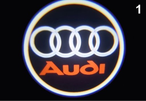 2шт AUD колеса LED логотип проектор лампа