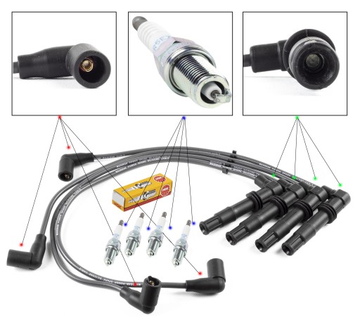 ZPR_53-0065_3586 -1 - Провода+свечи ngk vw golf iv 4 1.6 16v 00-05