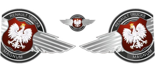 Наклейки RENAULT MAGNUM _ _ _ полімер _ V12 _ green