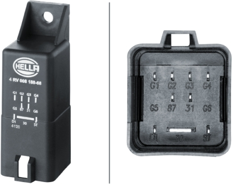 Реле свечей накаливания hella 4rv 008 188-681