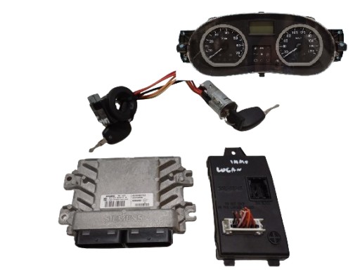 Dacia logan 1 i 05-12 1.6 стартовый комплект компьютер двигателя immo 8200483732