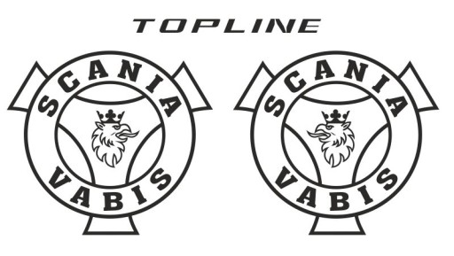 Наклейки шпон SCANIA TOPLINE_v13_green