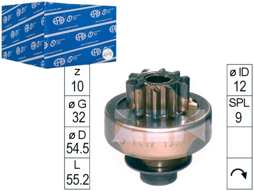 ZN1692 - Муфта свободного хода renault opel nissan эпохи