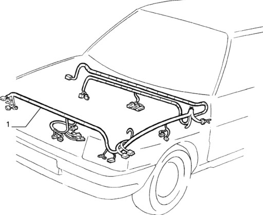 46766123 - Трос в зборі (передня частина) fiat uno mondo 95-10