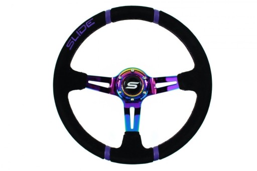 Кермо слайд 350 мм зміщення: 90 мм замша NeoChrome