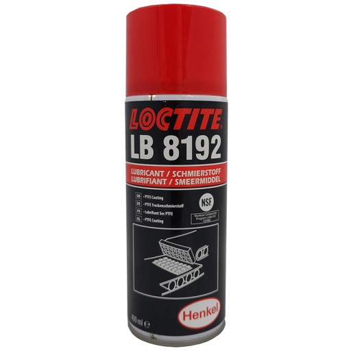 Тефлонове покриття loctite lb 8192 слизьке біле мастило ptfe спрей nsf схвалення