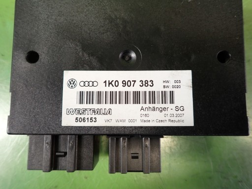 Модуль контроллера фаркопа vw passat b6 07r 1k0907383 506153