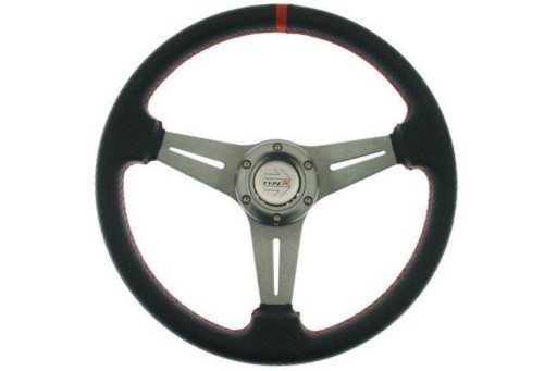 Кермо Pro 350 мм зміщення: 20 мм Carbon Red