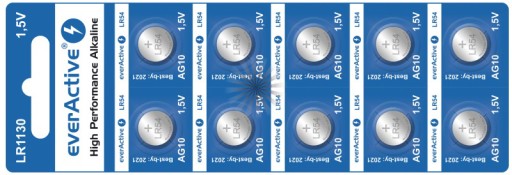 Купить 10x Bateria Everactive Ag10 LR1130 LR54 KA54 RW89: отзывы, фото, характеристики в интерне-магазине Aredi.ru