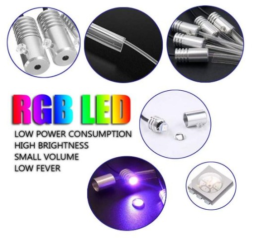 6M ВОЛОКОННО-ОПТИЧЕСКИЙ ПРОВОД ОКРУЖАЮЩЕЙ СРЕДЫ RGB СВЕТОДИОДНЫЕ ЛАМПЫ