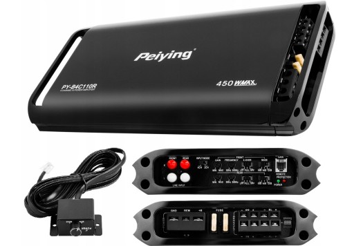 АВТОМОБІЛЬНИЙ АУДІО ПІДСИЛЮВАЧ 4 КАНАЛИ 450W PEIYING