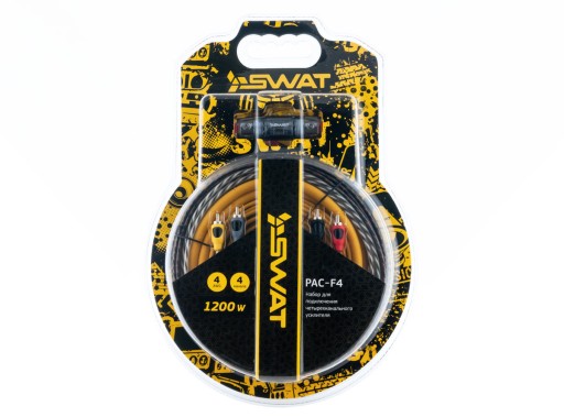 Swat Pac F4 набір кабелів 4CH 20 мм до 600rms новий