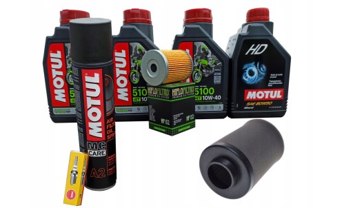 Сервісний комплект масла motul, масляні фільтри для квадрацикла cf moto 450 c-force