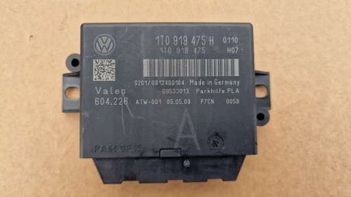 Модуль контроллера парковки pdc vw passat b6 golf vi tiguan i 5n 1t0919475h