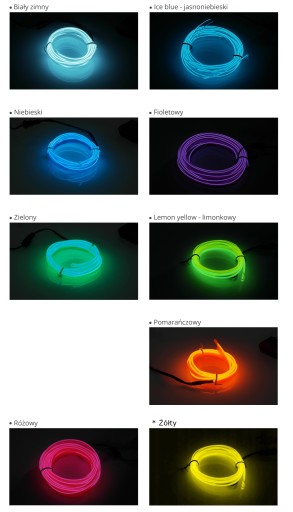 10 м волоконно-оптичний El Wire смуга навколишнього світла як світлодіодна стрічка