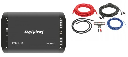 Peiying py-b2c110r автомобильный усилитель + кабели