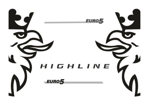 Наклейки фанера Scania HIGHLINE_v4_green