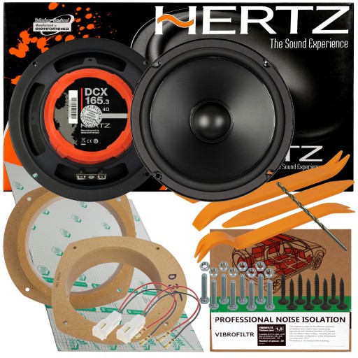 HERTZ БАСОВЫЕ КОЛОНКИ FIAT STILO BRAVO СПЕРЕДИ И СЗАДИ