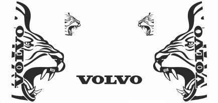 Наклейки шпон VOLVO FH3_v12_green