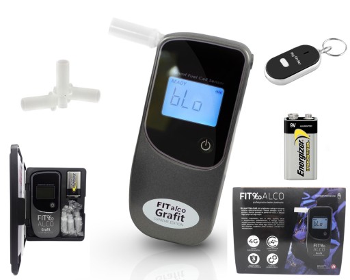 Электронный Алкотестер FitAlco Графит С Мундштуками