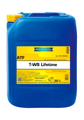 Ravenol atf t-ws пожизненное масло 20л+ бесплатно