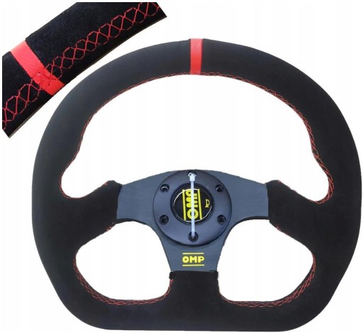 РУЛЬ OMP ГОНОЧНЫЙ СПОРТ ЗАМША ЕДИНСТВЕННАЯ ТЮНИНГ