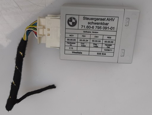 6795091 модуль контроллера подъемного устройства bmw e91