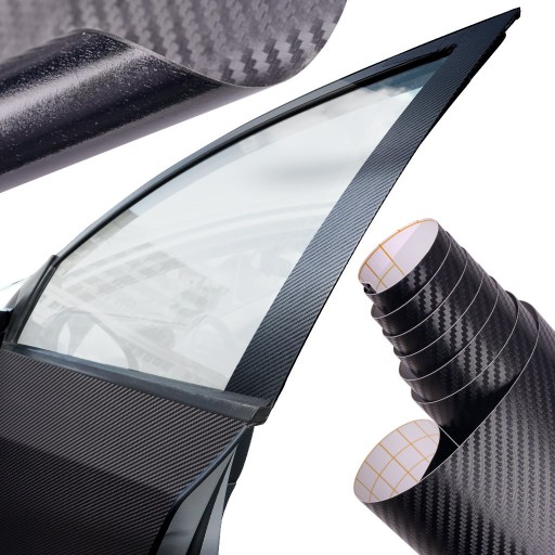 3D углеродная пленка рулон черный 1. 27x28m