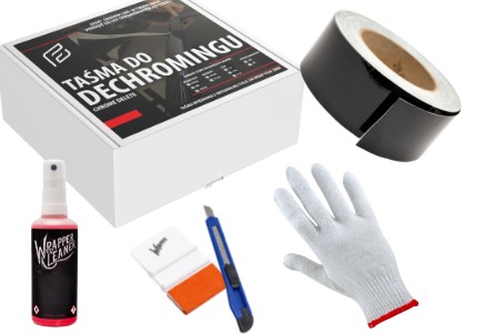 Набор 3M фольги черный глянец DECHROMING 5 см 10 м