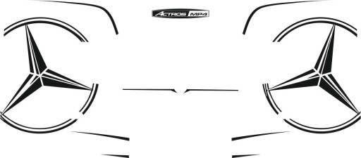 Наклейки полімер MERCEDES ACTROS MP4_v10_green