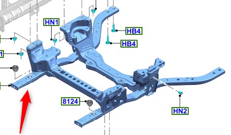 2381273 - Поперечина Ford